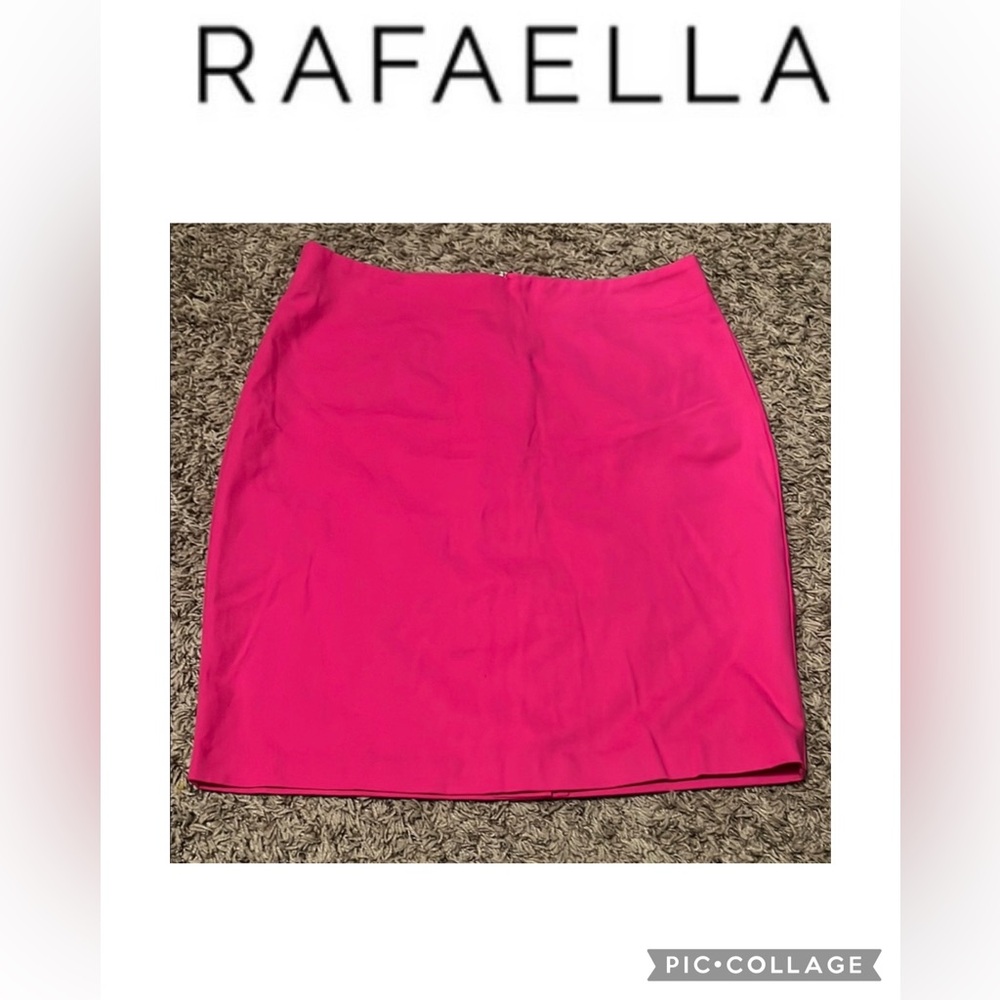 😊Rafaella Pink Pencil Skirt Knee-Length Casual